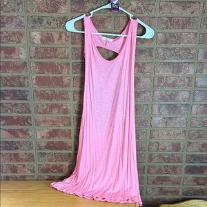 Bleu fish pink swim coverup